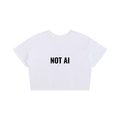 NOT AI 100% COTTON CROPPED T-Shirt Women