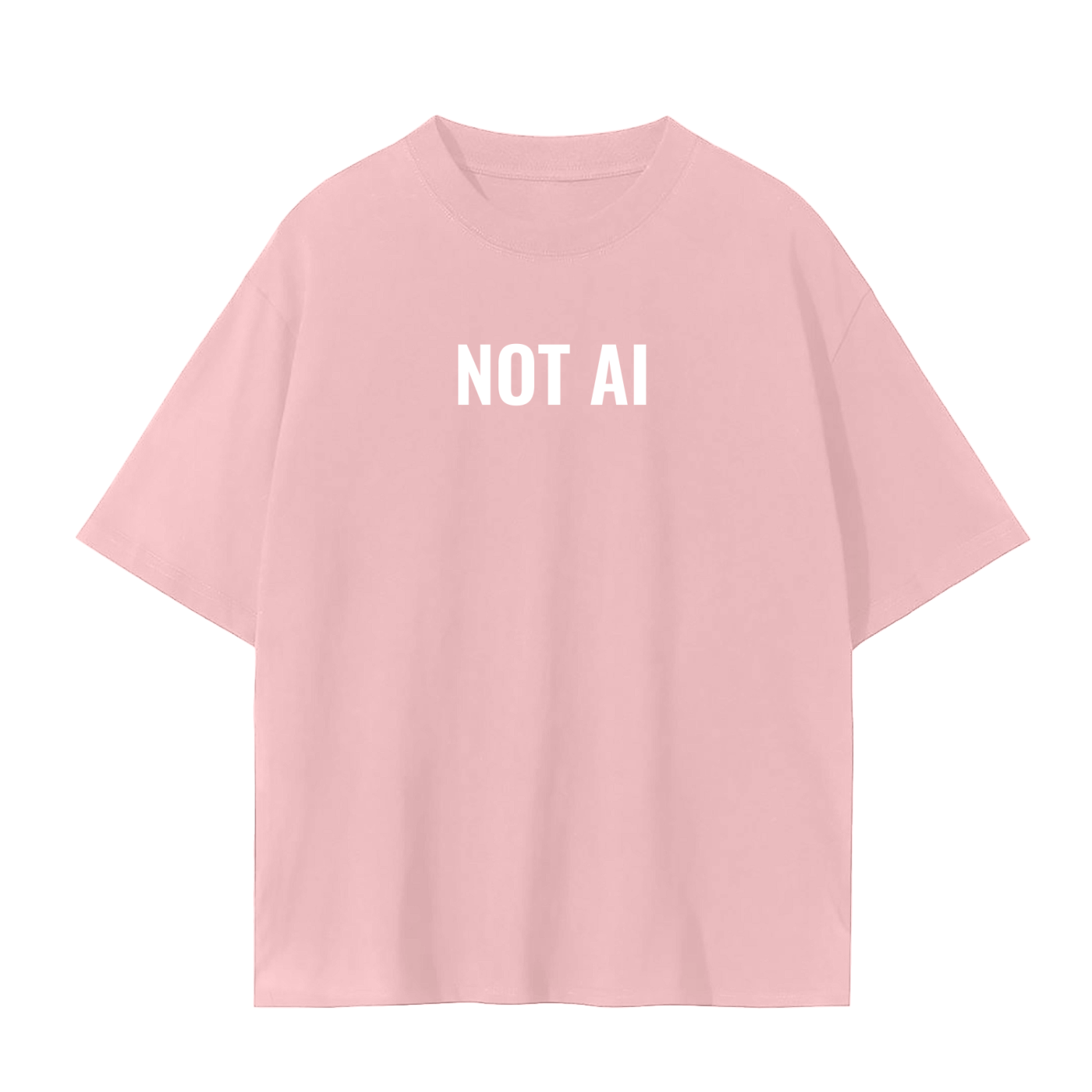 NOT AI 100% COTTON OVERSIZE T-Shirt White AI Unisex